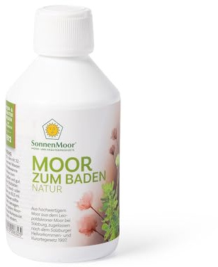 Moorbad für Zuhause - Sonnenmoor Moor zum Baden - 250 ml - Badezusatz als flüssiges Moor zum Baden für zu Hause erhältlich in 18l, 5l, 1l und 250ml