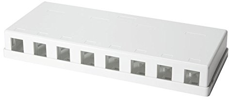 Faconet® Keystone Aufputz-Leergehäuse Modular Leerdose weiß (8 Port)