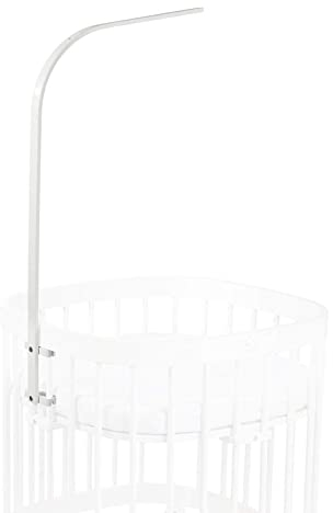 tweeto® Himmelstange - Buche MASSIV - Passend Babybett/Kinderbett (Weiß)