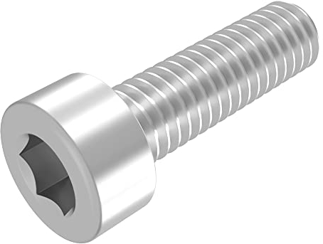 SECCARO Zylinderschraube M6 x 20 mm, Edelstahl V2A VA A2, DIN 912 / ISO 4762, Innensechskant, Vollgewinde, 20 Stück