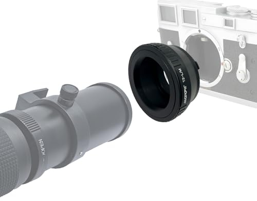 T2-LM Objektivadapter Adapterring,T-Mount T2 Schraubgewinde Objektiv Kompatibel auf für Leica M1,M2,M3,M4,M5,M6,M7,M8,Kameras,Minolta CL;GXR.T2-LM