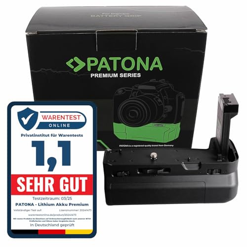PATONA Premium Batteriegriff für Canon EOS RP & R8, Akkufach für 2X LP-E17 | Hochformat-Auslöser, Stativgewinde und 2,4G Funk-Fernbedienung – ergonomischer Kameragriff für sicheren Halt