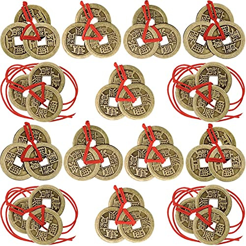 Risegun Pièces de Fortune Chinoises, pièces de Monnaie Feng Shui Pièces de Monnaie I-Ching Pièces de Monnaie Chinoises Pièces de Chance Pièces de Monnaie Feng Shui Ching Pièces (20)