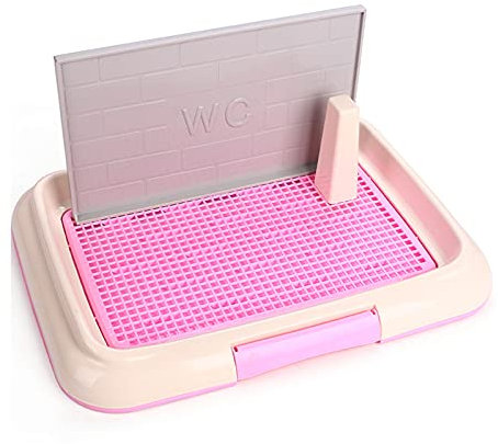 TRGCJGH Mesh-Trainingstablett Hundetoilette Für Den Innenbereich Pee Pads Für Hunde,Pink