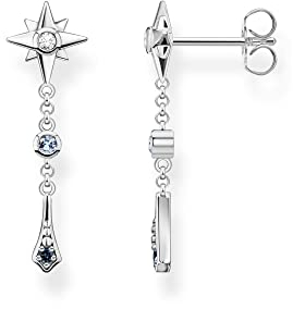 Thomas Sabo Ohrringe Royalty Stern mit Steinen 925 Sterling Silber H2209-945-7