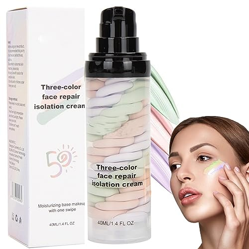 HERBENJOY Colour Correcting Primer Face Make-Up Primer Base Colour Corrector Balance Skin Tone and Reduce Redness Oil-control
