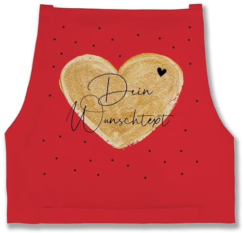 Geschenk mit Namen personalisiert by Shirtracer - Schürze - Aufdruck selbst gestalten - Dein Wunschtext I Geschenk personalisiert Weihnachten I Vatertag I Muttertag I Geburtstag