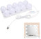 Jinlaili 10 LED Spiegelleuchte mit 3 Farbe, Hollywood-Stil Dimmbar Schminklicht, Schminktisch Leuchte, Makeup Lampe, Make Up Licht, Schminkleuchte, Spiegellampe für Kosmetikspiegel, Badzimmer Spiegel