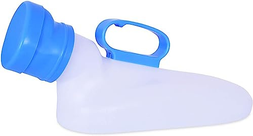 EPASHA Urinalflasche for Männer, Campingtoilette, Urinflasche, Urinale for Männer, Urinbehälter, 1200 ml, auslaufsicher, Urinkammer, tragbare Urinflaschen for Männer, leicht zu reinigen