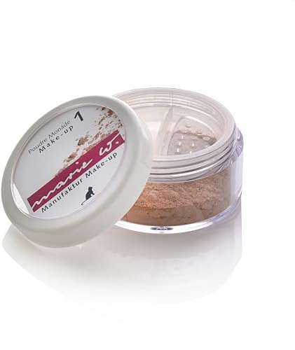 Marie W. - Make Up Puder Nr. 1, ergiebiges Puder-Make-up für den sehr hellen Teint, helle Haut - vegane Naturkosmetik - 5 g