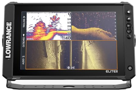 Lowrance Elite FS 12 FishFinder/Chartplotter with Active Imaging 3-in-1 Transducer and Preloaded C-MAP Discover OnBoard Charts, 12-inch IPS Touchscreen Display, Black, 000-16432-001