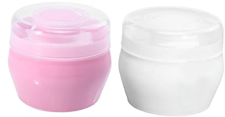 TOYANDONA Körperpuderquaste Satz Mit Behälter Sanfter Wollquaste Leicht Trocknend Mit Fluff Powder Puff Für Zuhause Und Reisen Babypflege