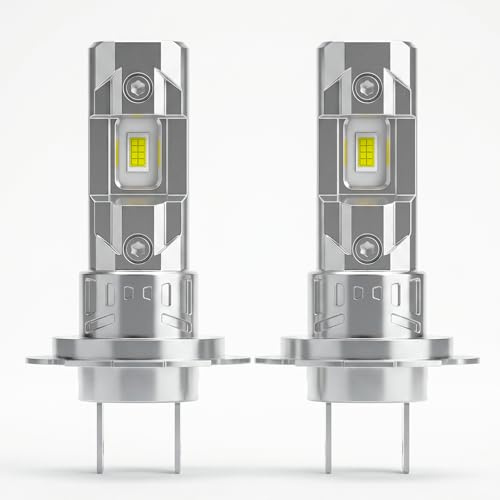 LTONXEN LED Lampor H7, 50W 16000LM 6500K Vitt ljus Bil Lampa, 12V Bil och Motorcykel Plug & Play för Universella Strålkastare Kit