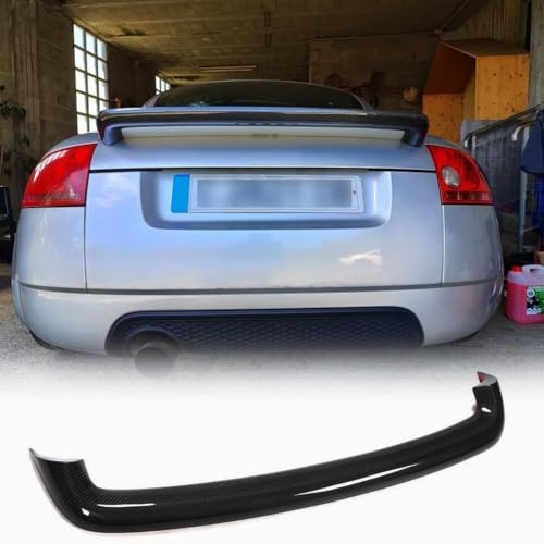 Mattschwarzer Heckspoiler für Audi TT/TT Quattro MK1 Typ 8N 1998–2006 Coupe Cabrio 2-Türer Fiberglas Heckklappe Highkick Flügellippe