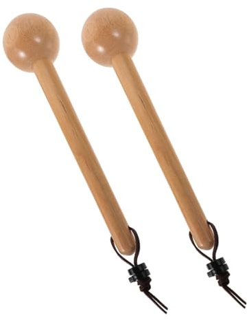 Didiseaon 2Pcs Softball Glove Mallet Wooden Shaping Hammer for Baseball Gloves Smooth Finish Wood Pounder with Grip Handle Portable and Pocket Formation