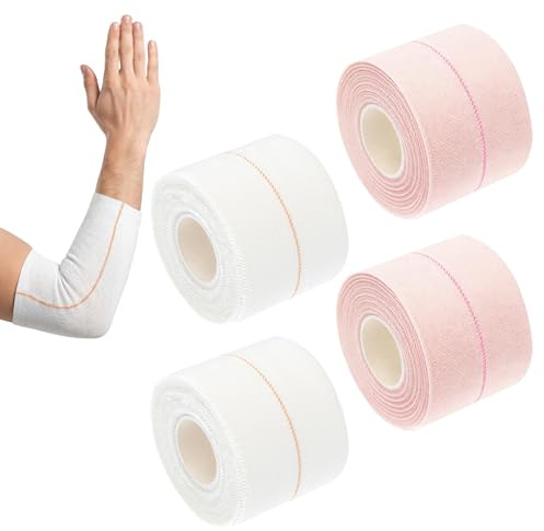 Bettinay 4 Rolls Tubular Bandage for Arm Leg Knee, 7.5cm X 4.5m Reusable Tube Stretch Support Bandage