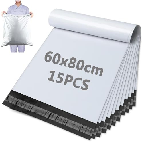XRXYMQ 60 x 80 cm Sobres de envío 15 unidades Bolsas de envío autoadhesivas Bolsas de envío Ropa Bolsas de envío opacos Bolsas de envío impermeables para envío Envío Envío Embalaje Envío