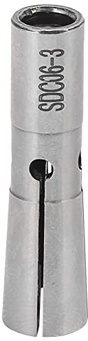 Collet Chuck Holder Pull - Back Type SDC06-3, 65 Mn Tool Holder for Milling Drilling Machine with 3mm Collet, CNC Compatible Hardware Accessory