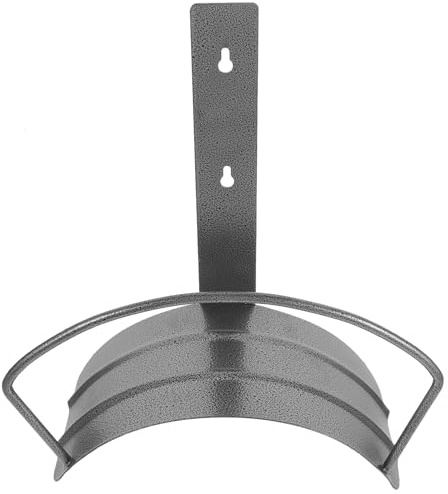 HOMOCONO Support Mural Métallique Robuste pour Tuyau d'Arrosage Rangement Vertical, pour Jardin Extérieur