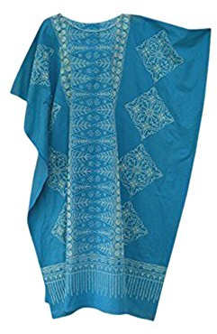 Cool Kaftans - Nuevo vestido caftán para mujer, en diferentes colores azul XXL