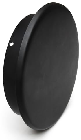 raik Rauchrohr/Ofenrohr Blindkappe 160 mm Durchmesser 0,6 mm Stahlblech Schwarz SH023-160-sw