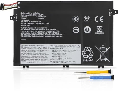 K KYUER 45Wh L17L3P51 L17C3P51 Laptop Akku für Lenovo ThinkPad E480 E485 E490 E495 E580 E585 E590 E595 E14 E15 01AV445 01AV446 01AV447 01AV448 L17M3P52 L17M3P51 SB10K97607 SB10K97608 SB10K97609 3-Cell