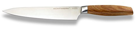 Echtwerk Kochmesser Classic-Edition aus hochwertigem Stahl, Küchenmesser, Allzweckmesser, Spezialstahl, Griff aus Akazienholz, Edelstahl, Klingenlänge: 20 cm