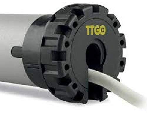 AWITALIA -Motore NICE 230V per tapparella professionale, con finecorsa meccanico Ø45 mm – Completo di staffa rettangolare, adattatore 60mm ottagonale e cavo, Nice TTGO.