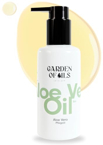 Bio Aloe Vera Öl - Garden of Oils - Made in Germany - Hochwertiges Körperöl - Perfekt für strapazierte und trockene Haut (100ml)