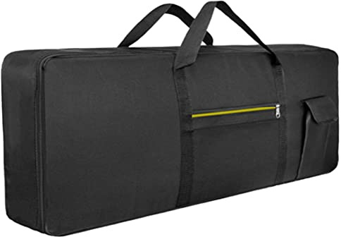 Gcroet Keyboard Bag, 76-Key Keyboard Bag Electric Piano Case Electronic Piano Dustproof Cover Case with Thick Waterproof Quilted Interior Pad,Padded Keyboard Bag Case