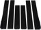 Faldón Lateral Faldones Laterales Divisor Exterior del Automóvil Faldones Laterales del Automóvil 2,2 M Negro Brillante Panel Basculante Exterior Lado Inferior Extensiones de