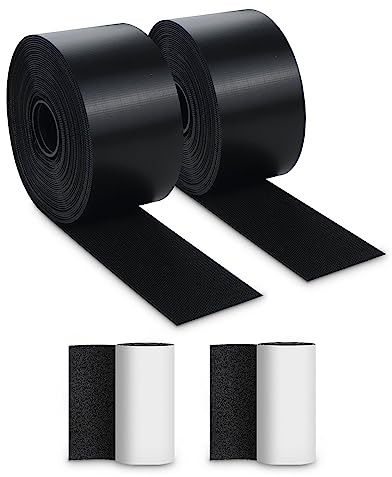 Lot de 2 bloqueurs de lit réglables de 100 m avec bande pour animaux de compagnie, pare-chocs de canapé, tapis, barrière de remplissage (4,8 cm de largeur)