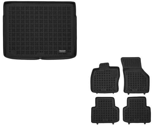 AZUGA Gummi Kofferraumwanne + Gummi Fußmatten mit hohem Rand passend für Cupra Formentor ab 2020 (oberer/hoher Boden) AZ12300673