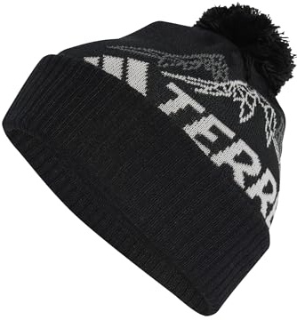adidas Unisex Terrex Xploric Pom Pom Beanie, Black, XL