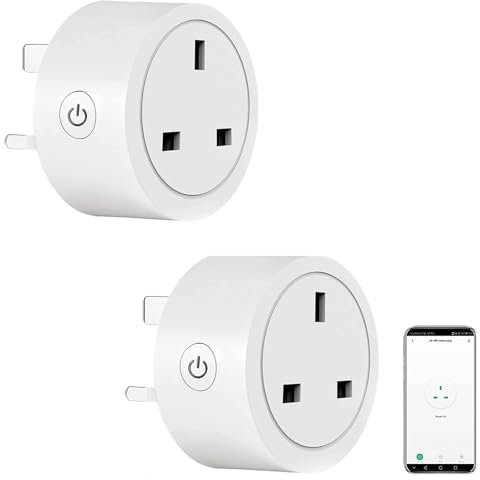 UseeLink Zigbee Smart Plug, Mini Alexa Smart Plug 13A, Compatible Alexa Googglle Assistant, Support Voice/Remote/Timing, ZigBee Hub Required 2 Pack