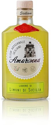 Amaronna – Liquore Artigianale ai Limoni di Sicilia 500 ml – Gold Medal & Country Winner World Liqueur Awards 2024, Digestivo Siciliano Premium, Made in Italy, Idea Regalo