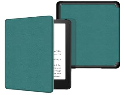 GUKSRASO Hülle für Kindle Oasis 9./10. Generation (2017/2019), PU-Hülle (Modellnummer: CW24WI/S8IN4O) – wasserdichte Schutzhülle aus PU-Material mit automatischer Schlaf-/Wachfunktion