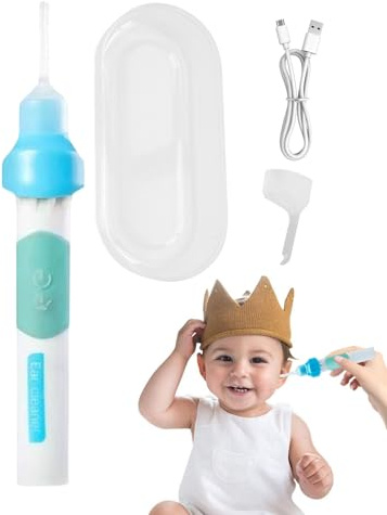 Ruwshuuk Borttagning av öronvax, öronvax Scooper,LED -belysning Earwax Cleaner | Smart Gentle Deep Ear Wax Remover med LED -för vuxna