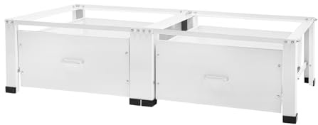 Laundry Pedestal for Washer and Dryer, Heavy Duty Multi-Functional Base Universal Washing Machine Stand with Drawer, Laundry Riser with 440LB Capacity