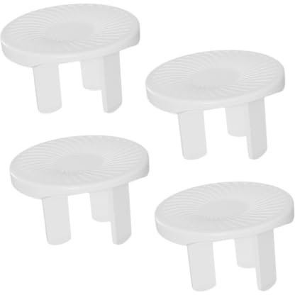 Gatuida 4 piezas Protector Enchufes Bebés Seguro Eléctrico Infantil Tapa Enchufe Prueba de Compatible Tres Protección Hogar Oficina