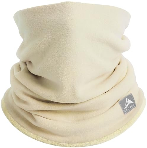 GXCROR Winter Schlauchschal, Wendbarer Fleece Halsschlauch, Winddichte Gesichtsmaske, Warmer Halswärmer für Herren & Damen