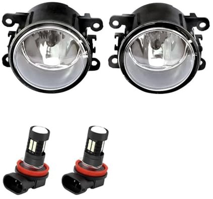 XEXJHQQ Voiture Antibrouillard Avant Pour Grand Pour Scenic Pour Captur Pour Clio IV Pour Kadjar Feux Antibrouillard LED Feu Brouillard Avant(LED fog lights)