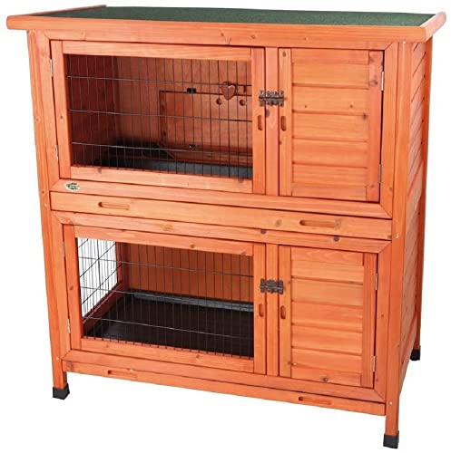 Trixie 62402 natura Kleintierstall, 2 Etagen, 116 × 111 × 65 cm, braun