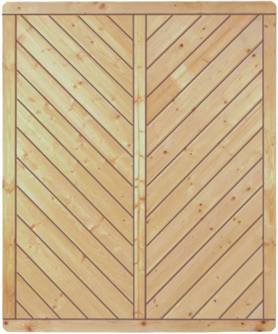 GreenSeason Lamellenzaun Prag B150 x H180 cm.