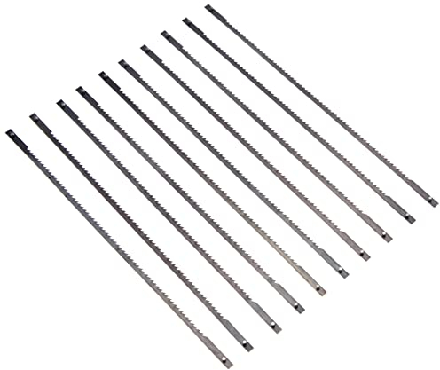 Augusta 0735 AMA - Lame di ricambio per sega a svolgere, per legno e plastica, confezione da 10 pezzi, 127 x 3 x 0,5 mm