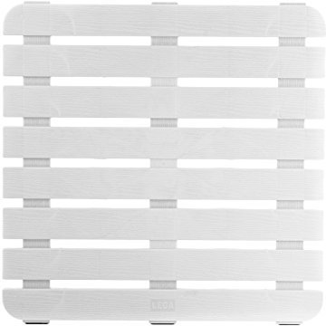 Lega 836100 Pedana Doccia in Plastica Bianca, Cm 58 x 58