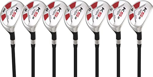 Majek Herr Golf All Hybrid komplett set, som inkluderar: #4, 5, 6, 7, 8, 9, PW Senior Flex högerhänt nytt verktyg A Flex Club