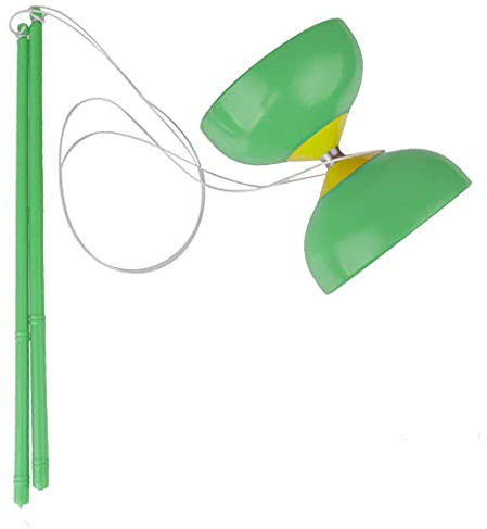 Perfeclan Diabolo Jonglieren Spielzeug Jonglagespiel Kinder Geschenk, Grün