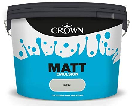 STX_377648 Crown Non Breath Easy Matt Emulsion 10L Soft Grey ()