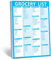 90 Pages Grocery Shopping Weekly Planner List Note Pad with Magnet Mountings (6 x 9)